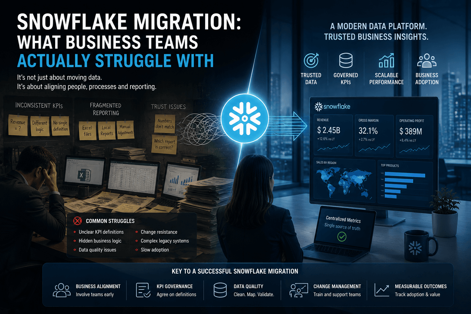 Snowflake Migration: What Business Teams Actually Struggle With